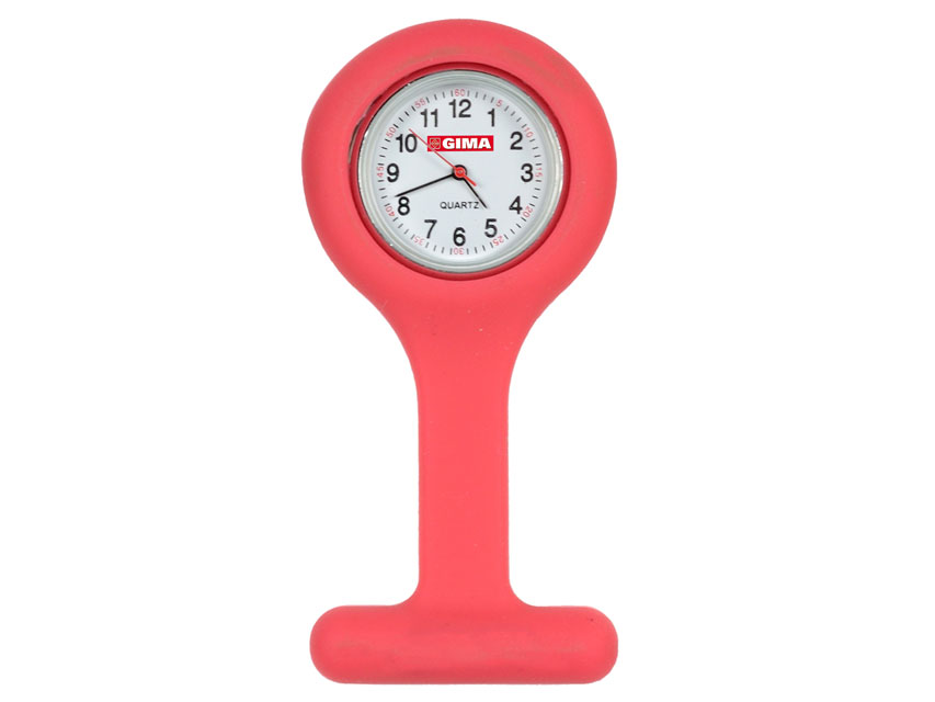 [20402] NURSING CLOCK - round - red