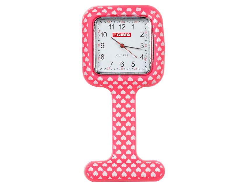 [20461] NURSING CLOCK - square - hearts fantasy