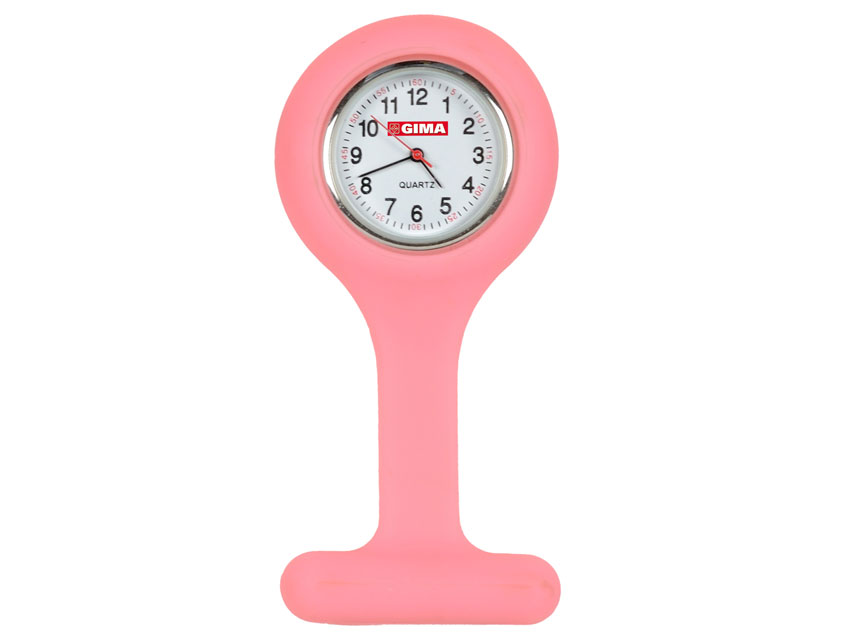 [20404] NURSING CLOCK - round - pink