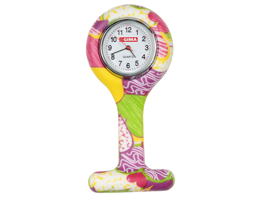 [20421] NURSING CLOCK - round - fancy colours