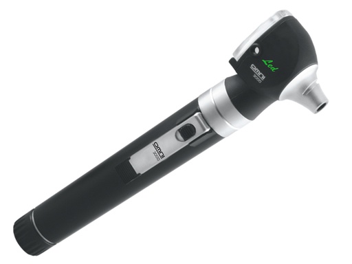 [GM-30278] OTOSCOPE SIGMA LED F.O. with rechargeable handle and battery - black - in bag