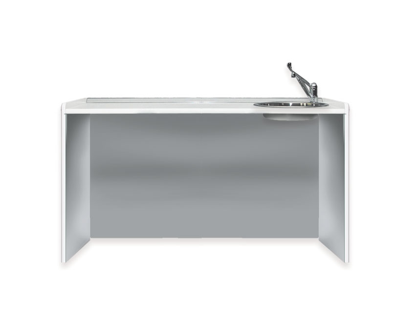 [45423] WORKTOP 156 cm - sink on the right