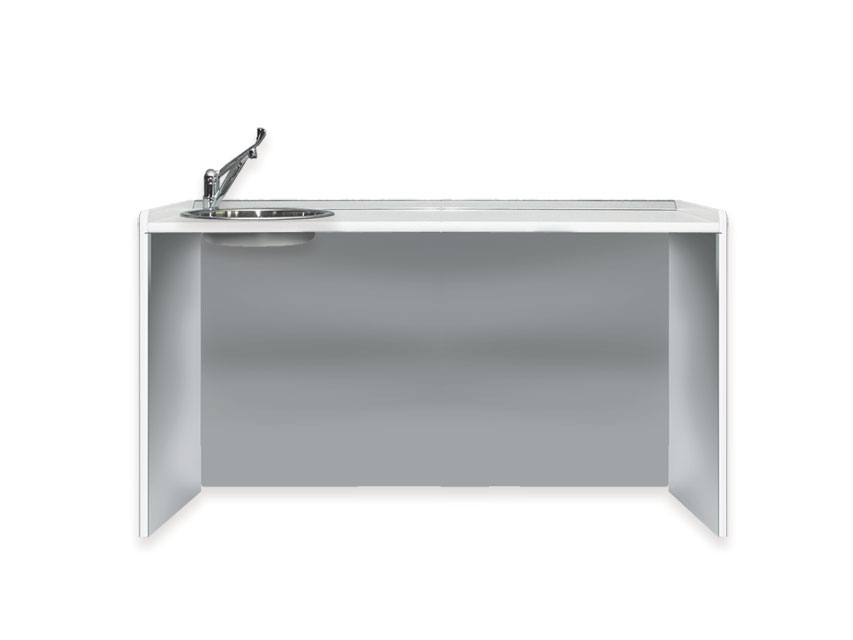 [45424] WORKTOP 156 cm - sink on left