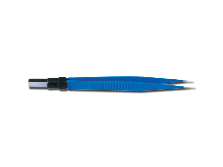 [30667] RECT BIPOLAR PLIERS 15 cm - straight tips 0.5 mm