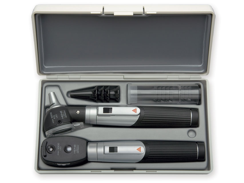[31696] HEINE MINI 3000 LED OTO-OPHTHALM SET - black