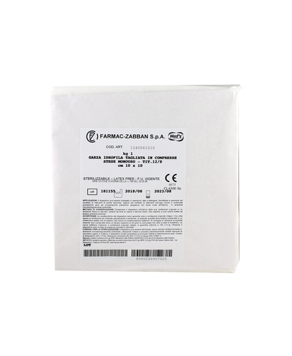 [DMM01162] Stretched cut gauze 10x10 in 1 kg packs
