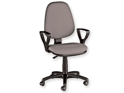 [45071] CUNEO CHAIR WITH ARMRESTS - fabric - grey