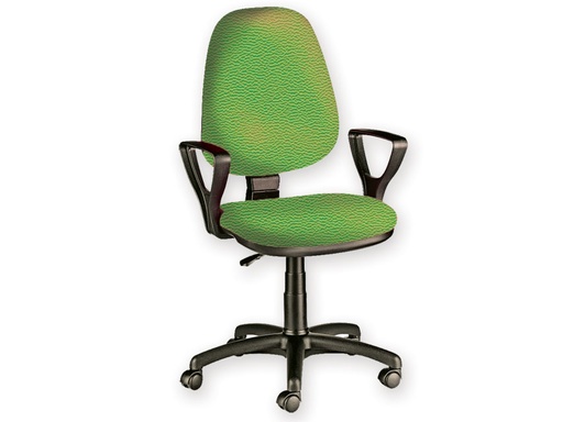 [45079] CUNEO CHAIR WITH ARMRESTS - leatherette - colour on request