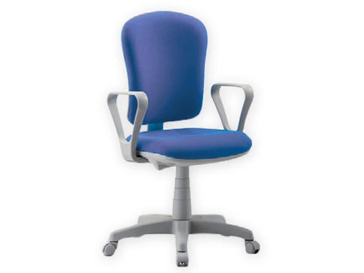 [45096] VARESE CHAIR WITH ARMRESTS - fabric - blue