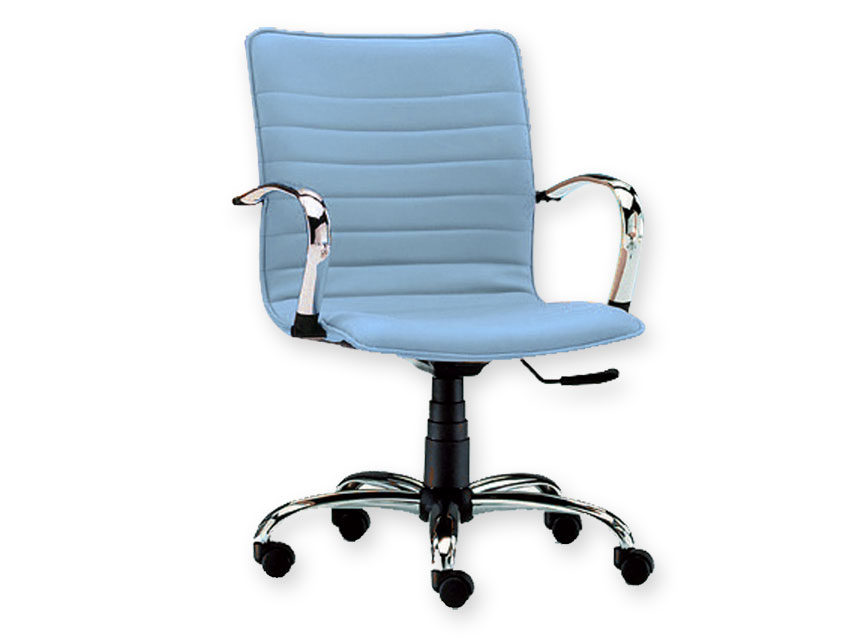[45132] ELITE LOW BACK CHAIR - leatherette - colour on request