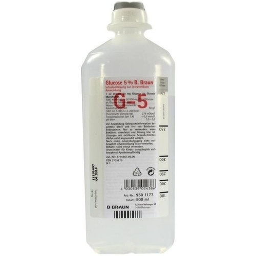 [SDF03081] Glucose 5% ecoflacon Plus 500 ml