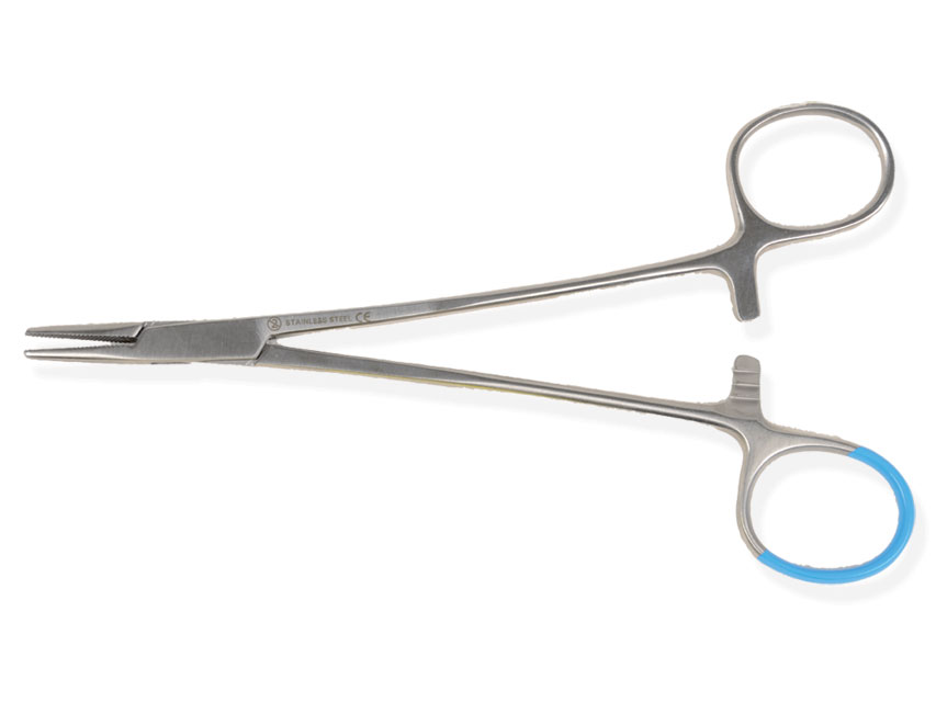 [38930] CRILE WOOD STERILE NEEDLE HOLDER - 15 cm