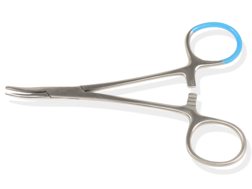 [38876] H. MOSQUITO STERILE EMOSTATIC PLIP - curved - 12.5 cm