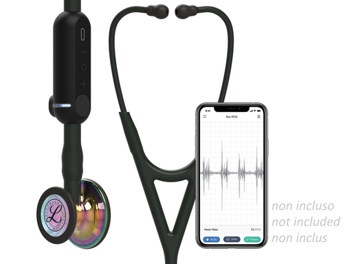 [32601] 3M LITTMANN STETOSCOPE CORE DIGITAL - 8572 - black - brilliant rainbow finish