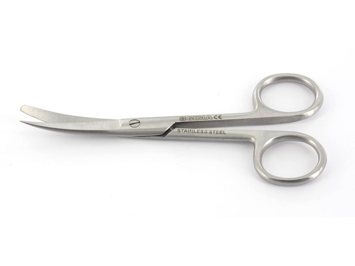 [26854] CURVED SCISSORS - alternate tips - 18 cm