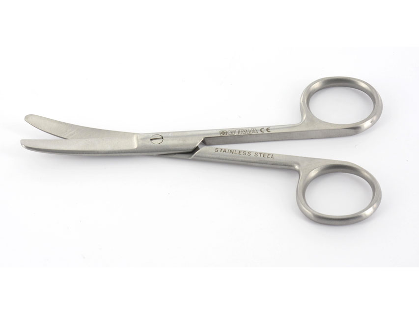 [26890] CURVED SCISSORS - blunt points - 18 cm