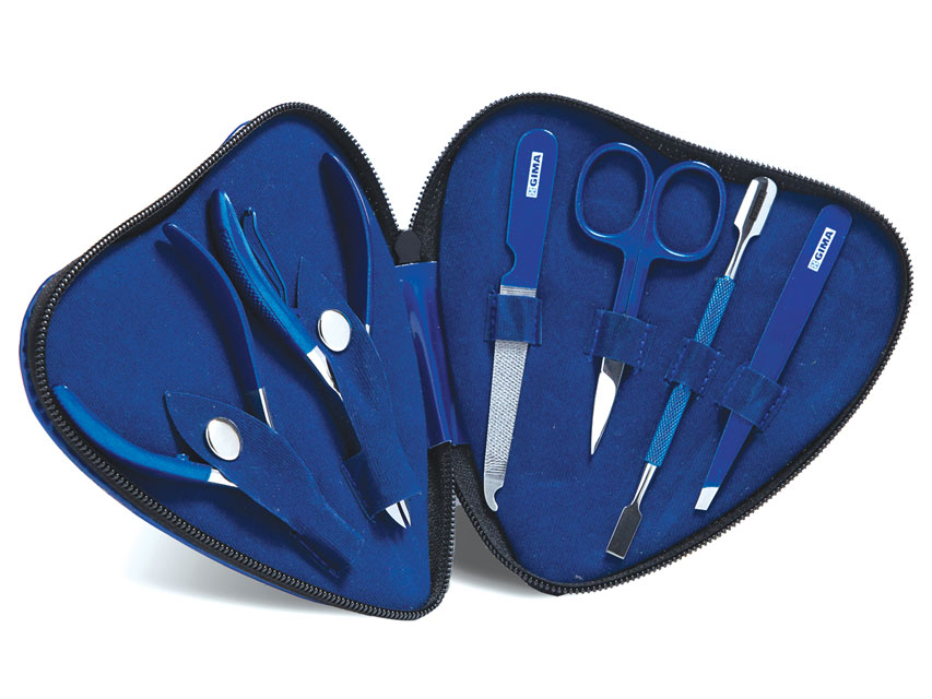 [39800] HEART PODOLOGY KIT - blue - 6 instruments