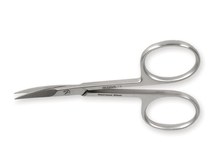 [39700] CUTICAL SCISSORS - curved - 9.5 cm