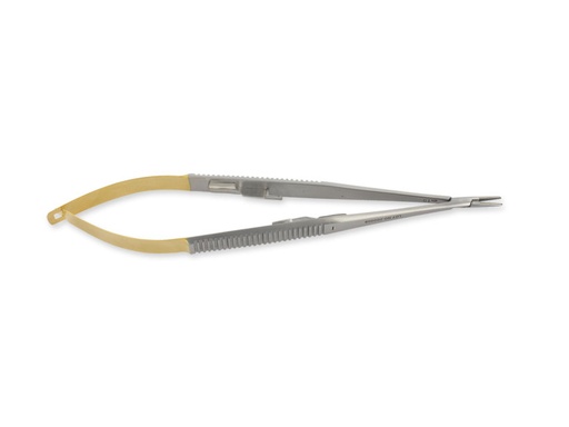 [26553] CASTROVIEJO C.T. RIGHT NEEDLE HOLDER - 14 cm - knurled points
